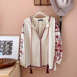 Coastal Cowgirl Peasant Top